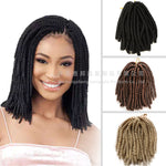Manufacturer wig african dirty braid spring twist hair spring braided curl tong double strand braid  Sex Doll Wig #23